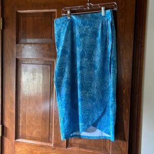 Turquoise blue small ripskirt